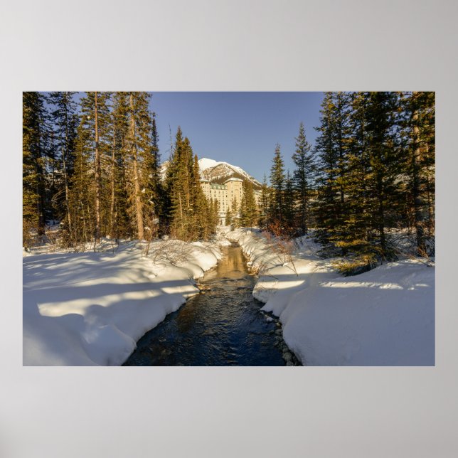 Winter-Touch am Louise-See Poster (Vorne)