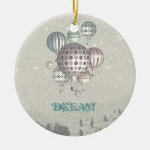 Winter Traumflug Weihnachtsdekoration Keramikornament