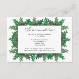 Winter Tree Branches Hochzeitskarte Begleitkarte