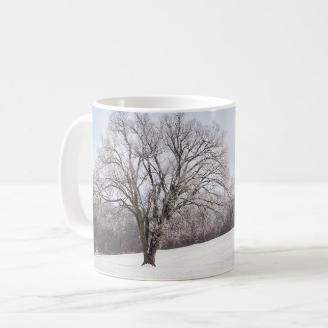 Winter Tree Coffee Tasse (Vorderseite Links)