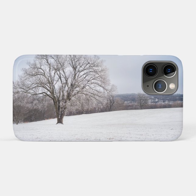 Winter Tree iPhone Case (Rückseite (Horizontal))
