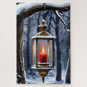 Winter Tree Lantern Puzzle