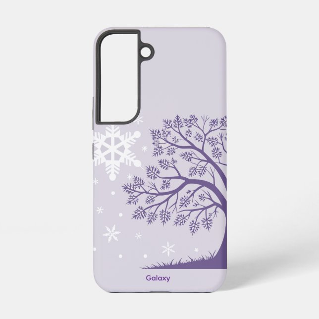 Winter Tree Melody Galaxy Case Samsung Galaxy Hülle (Rückseite)