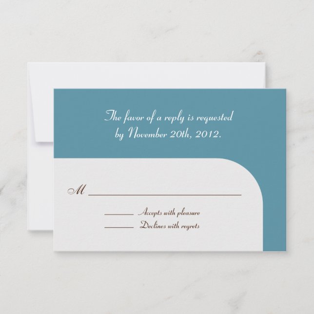 Winter Tree Snowflake Reply / RSVP Cards Karte (Vorderseite)