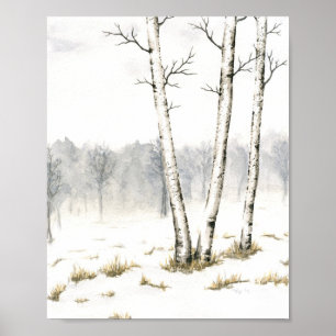 Winter Trees Fine Art Print Poster
