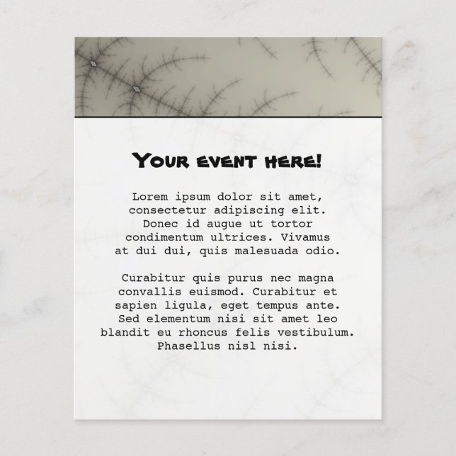 Winter Trees Fraktal Flyer (Vorne)