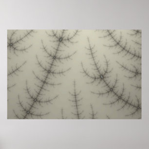Winter Trees Fraktal Poster