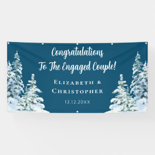 Winter Trees Gratulationspartei Banner