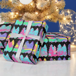 Winter Trees Wrapping Paper Geschenkpapier