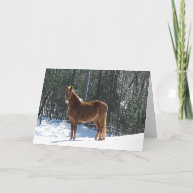 Winter-Uhr Karte (Vorderseite)