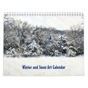 Winter- und Schnee-Kunstkalender Kalender