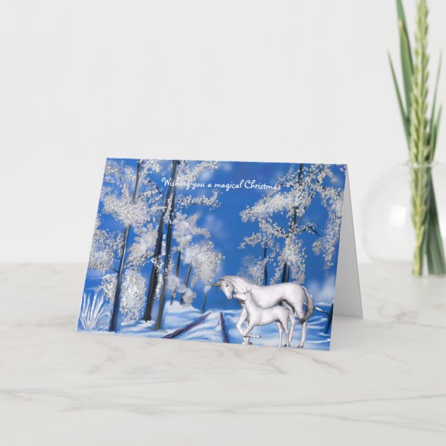 Winter Unicorns Weihnachten (Vorderseite)