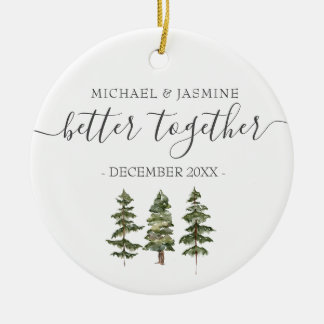 Winter Unsere ersten Weihnachten besser zusammen B Keramik Ornament