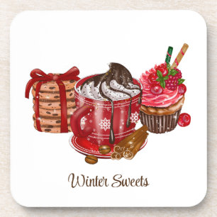 Winter-Untersetzer Getränkeuntersetzer