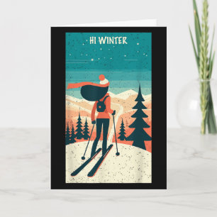 Winter Urlaub Ski Weihnachten X-mas Skifahren Skif Karte