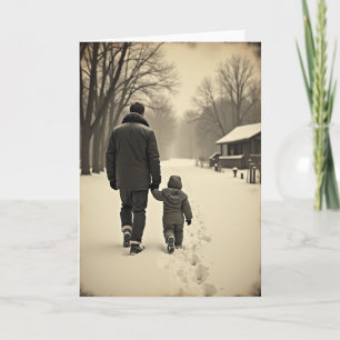 Winter Vatertagswanderungskarte Karte