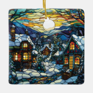 Winter verkleidete Weihnachtsschmuck