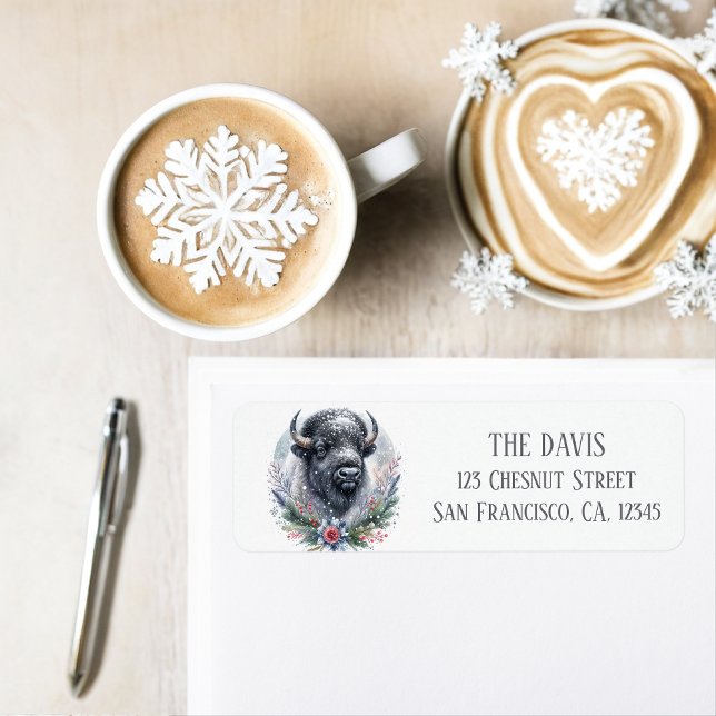 Winter Vibes American Buffalo - Rücksendeadresse (Von Creator hochgeladen)