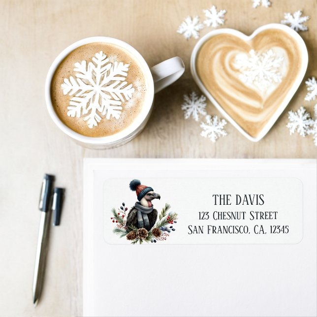 Winter Vibes California Condor - Rücksendeadresse (Von Creator hochgeladen)