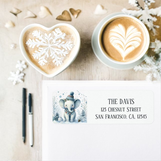 Winter Vibes Elephant - Rücksendeadresse (Von Creator hochgeladen)