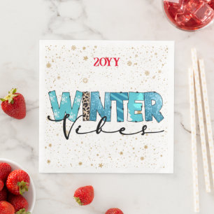 Winter Vibes individuell gestalten Serviette