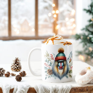 Winter Vibes Mandrill Monkey - Kaffeetasse