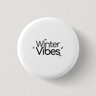 Winter Vibes - Minimalistische Schneeflocke und Be Button