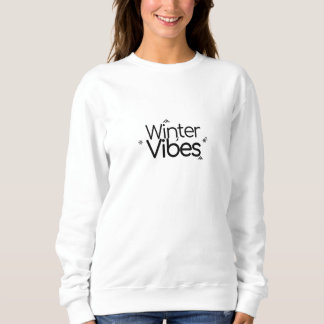 Winter Vibes - Minimalistische Schneeflocke und Be Sweatshirt