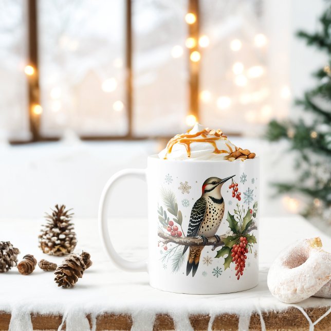 Winter Vibes Northern Flicker - Kaffeetasse (Von Creator hochgeladen)