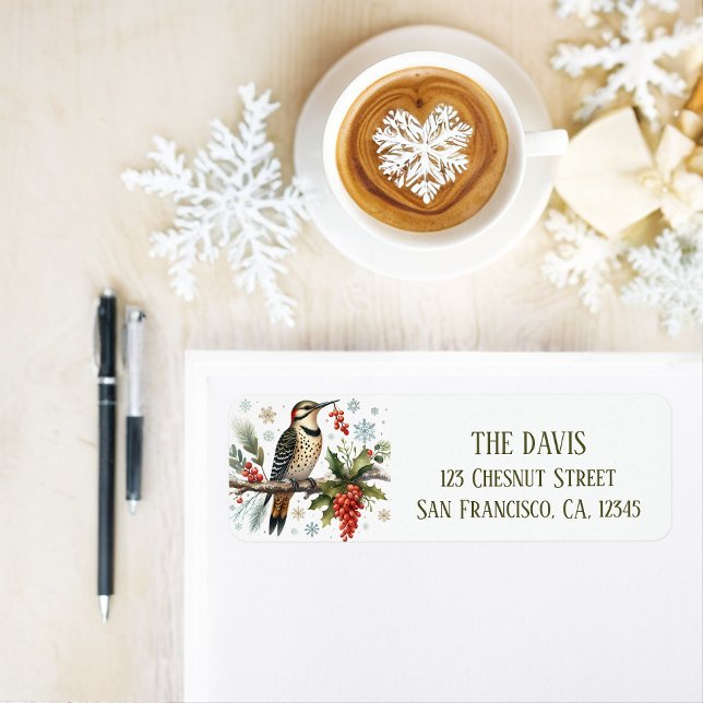 Winter Vibes Northern Flicker - Rücksendeadresse (Von Creator hochgeladen)