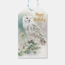 Winter vibes Owl - Geburtstag Geschenkanhänger