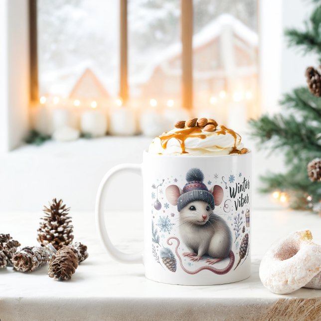 Winter Vibes Rat - Kaffeetasse (Von Creator hochgeladen)