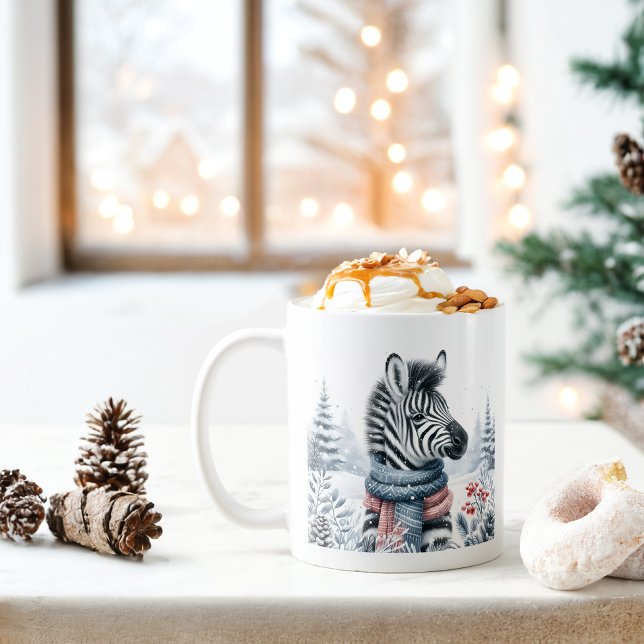 Winter Vibes Zebra - Kaffeetasse (Von Creator hochgeladen)