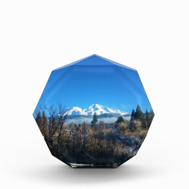 Winter View at Mount Shasta, CA Fotoblock (Vorderseite)