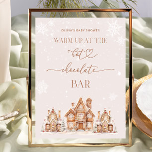 Winter Village Warm auf der Hot Chocolate Bar Poster