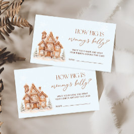 Winter Village wie groß ist Mama's Bauch Begleitkarte