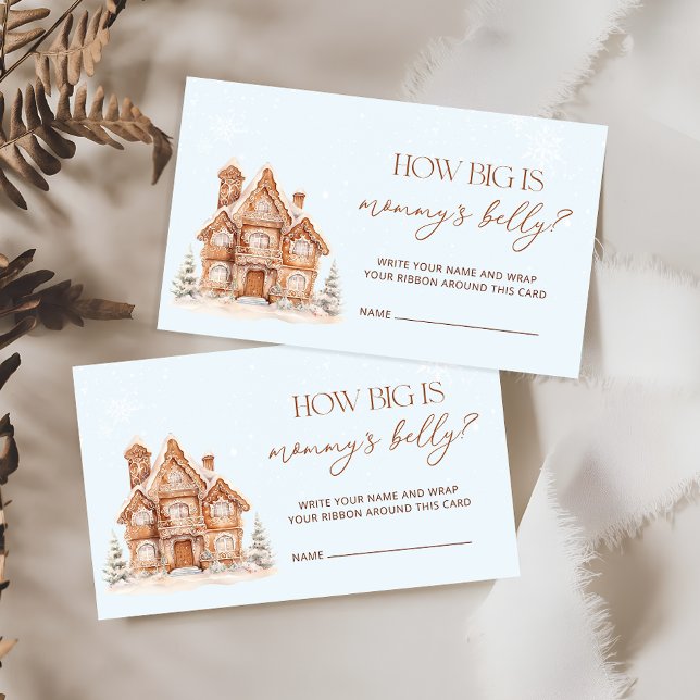 Winter Village wie groß ist Mama's Bauch Begleitkarte (Von Creator hochgeladen)