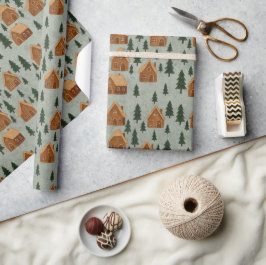 Winter Village Wrapping Paper Geschenkpapier