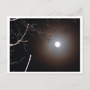 Winter Vollmond Postkarte