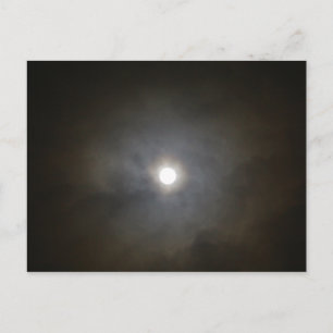 Winter Vollmond Postkarte
