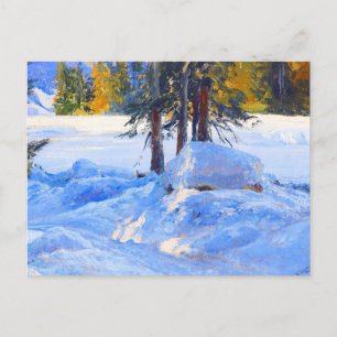 Winter von Edward Theodore Compton Postkarte