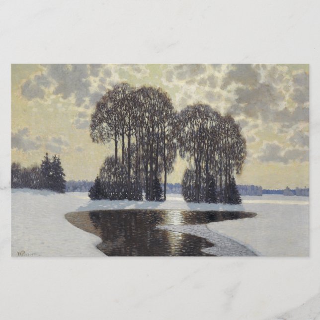 Winter (von Vilhelms Purvitis) Briefpapier (Vorderseite)