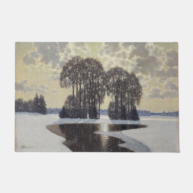 Winter (von Vilhelms Purvitis) Fußmatte (Vorderseite)