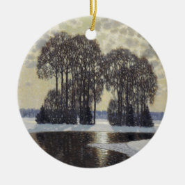 Winter (von Vilhelms Purvitis) Keramik Ornament