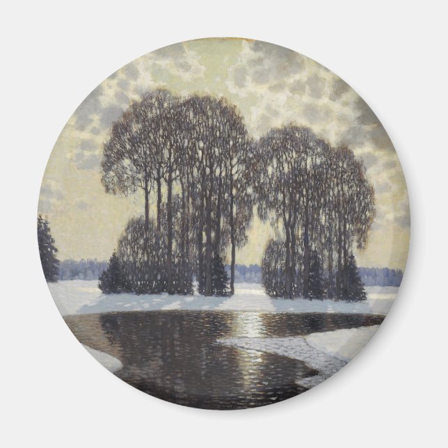 Winter (von Vilhelms Purvitis) Magnet (Vorne)