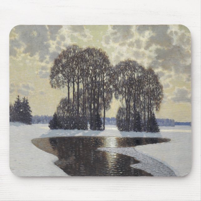 Winter (von Vilhelms Purvitis) Mousepad (Vorne)