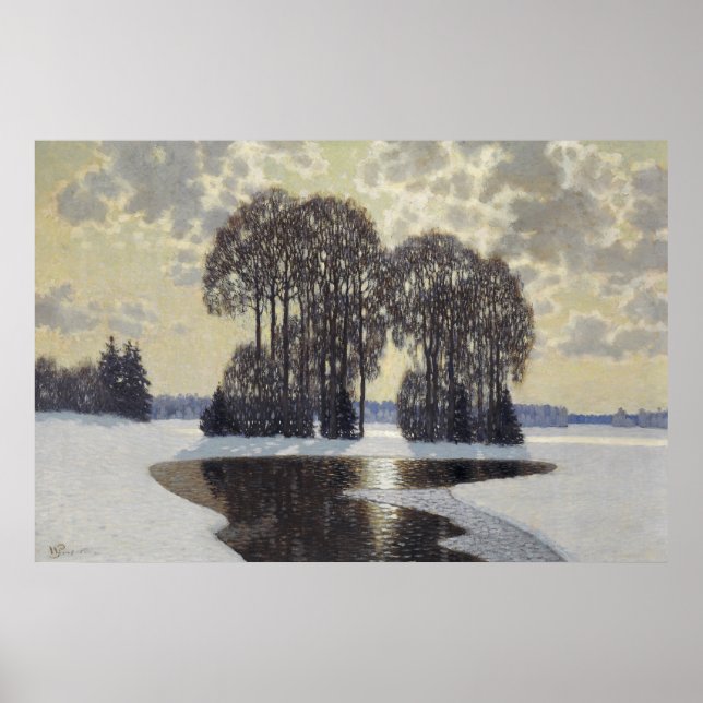 Winter (von Vilhelms Purvitis) Poster (Vorne)