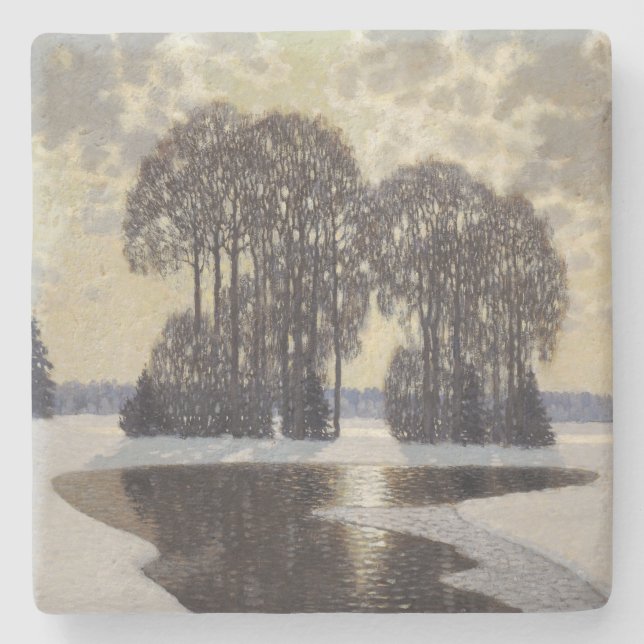 Winter (von Vilhelms Purvitis) Steinuntersetzer (Vorderseite)