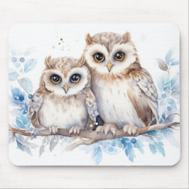 Winter-Wachtürme auf Zweig Mousepad