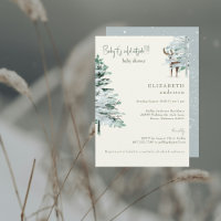 Winter-Wald-Baby, es ist kalt, Baby-Shower II